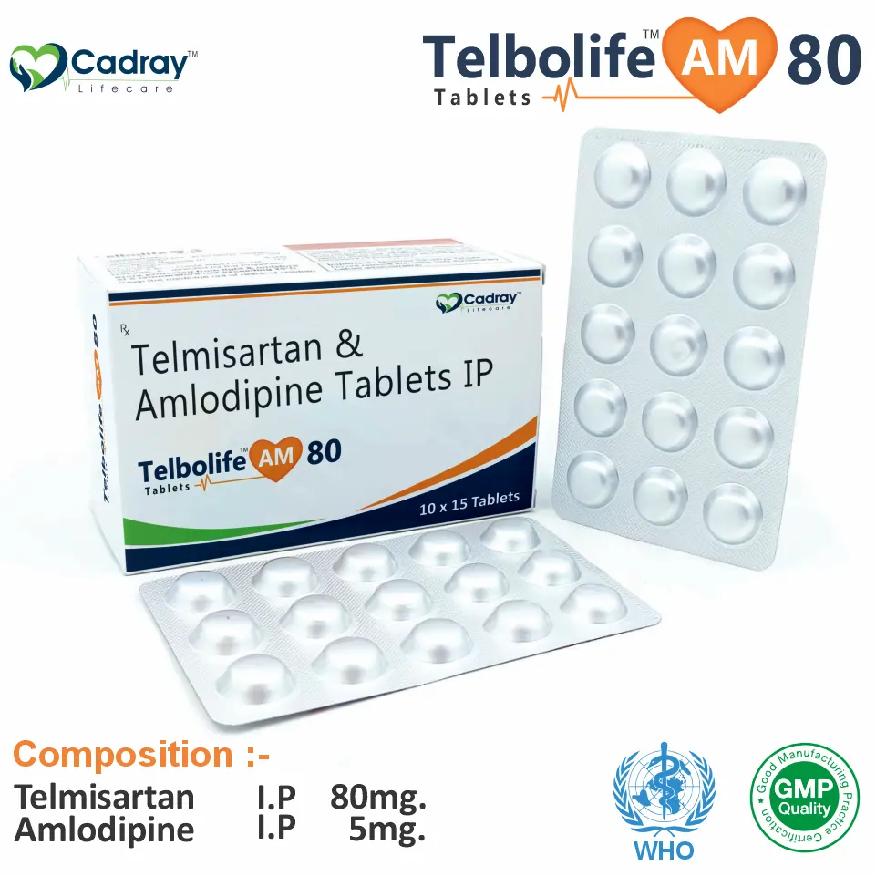Telmisartan 80mg + Amlodipine 5mg | Hypertension Therapy | Best Price for PCD Pharma Franchise